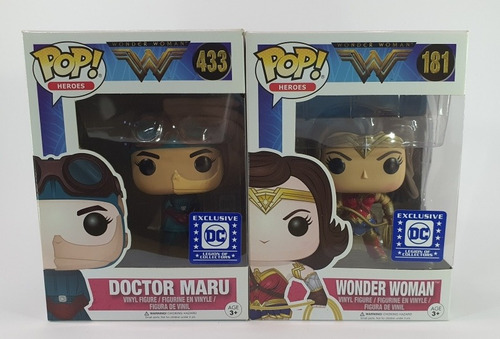 Funko Pop Wonder Woman & Doctor Maru Dc Legion Of Collectors