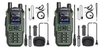 Comprar Walkie-talkie Baofeng BF-21 UV-21 PRO V2 de 2 radios y frecuencia UHF\u002FVHF - verde 127V