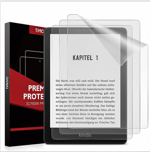 Timovo [ 3 Protetor Pantalla Para Kindle Paperwhite 6.8  Pet