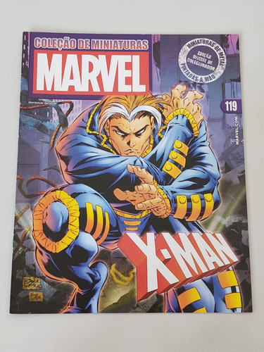 Revista Coleção De Miniaturas Marvel 119 X-man 