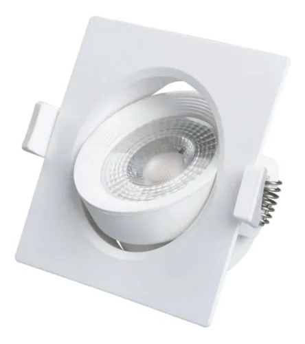 Spot Led Quadrado Direcionável Embutir 12w Luz Branca Cor 6500K 110V/240V