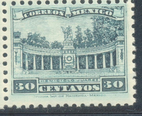 Monumento Hemiciclo A Juárez Ciudad De México 1934 Mint