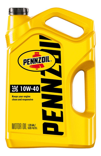 Aceite De Motor Pennzoil 10w40 Mo Sn 4,731 Litros