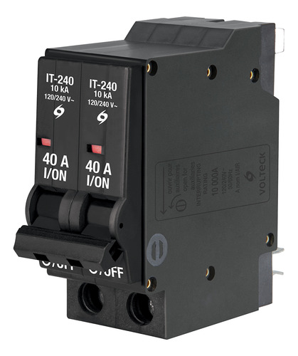 Interruptor 2 Polos 40a Termomagnetico Granel Volteck