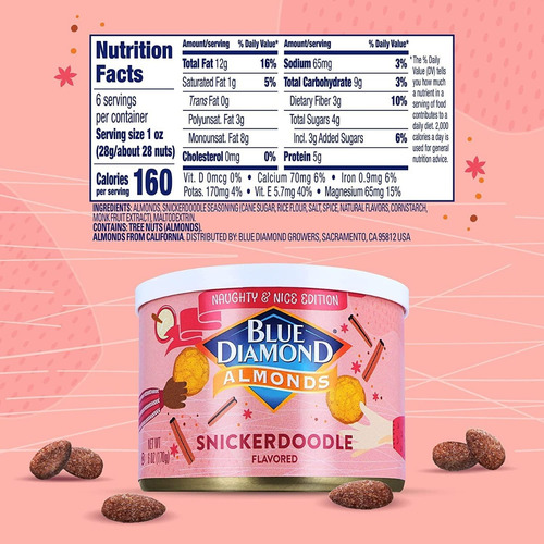 Blue Diamond Almonds Navidad Snickerdoodle 170 Gr