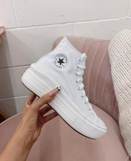 converse blancas bota