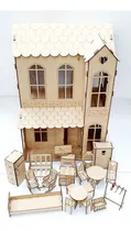 Comprar Casas Para Muñecas Fibrofacil #2 + 20 Muebles