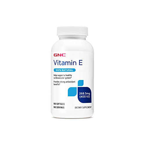 Gnc Vitamina E 200mg, 100 Softgels, Soporta Sistema 9mrww