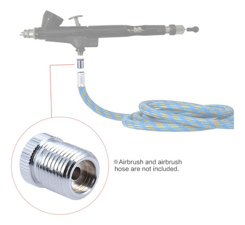 Adaptador 1/8 Para Aerógrafo De Conversión Con Conector De M