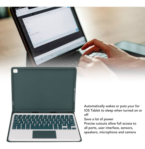 Funda Con Teclado For Tableta Ios Air3 De 10.5 Pulgadas Par