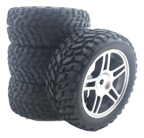 4x Rc Ruedas Y Neumáticos Set Para Wltoys 144001 Rc Crawler
