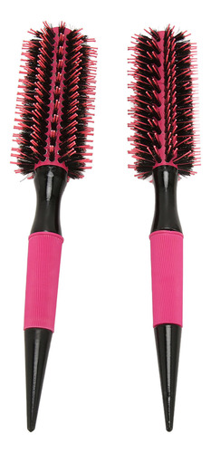 Peine Redondo Para Peinar El Cabello, 2 Piezas, Mango Ergonó