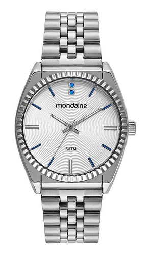 Relógio Mondaine Feminino Prata Grande 38mm - 32580l0mvne2