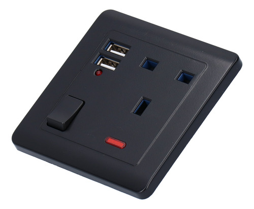 Enchufe De Pared Multifuncional Con 2 Puertos Usb
