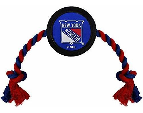 Nhl New York Rangers Puck Toy Para Perros Y Gatos. Juega Hoc