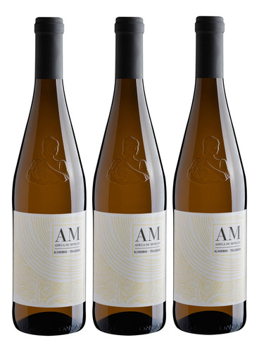 Vinho Verde Adega De Monção Alvarinho Trajadura 750ml Kit 3u