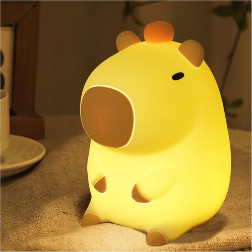 Capybara - Lámpara De Noche Led Blanda Y Novedosa Lámpara De