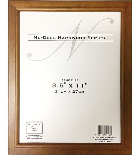 Nudell 15815 Marco De Madera Maciza Tradicional De 8.5  X 11