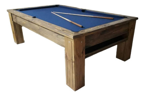 Mesa De Pool Maciza Con Dev/ De Bolas Tapa Comedor/ping Pong