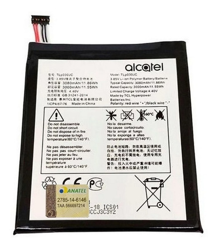 Bateira Original Alcatel A3 Tlp030jc C/garantia
