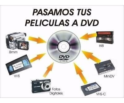 Pasar Vhs Beta Hi8 8mm Música Mini Dv A Dvd Cd Pago Directo