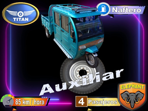 Triciclo Naftero Doble Cabina 1000kg 4 Pasajeros Titan 200cc