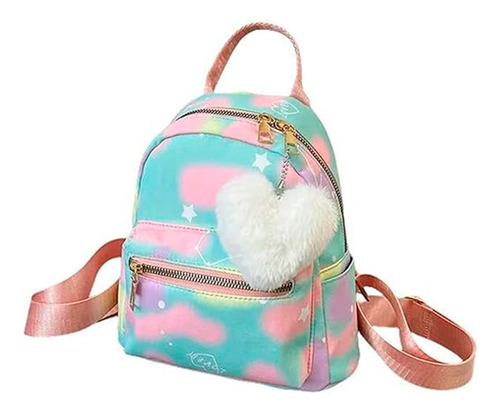 Mochila Kawaii Con Corazón Para Niña