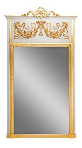 Espejo Trumeau Pintado Estilo Vintage Neoclásico Francés