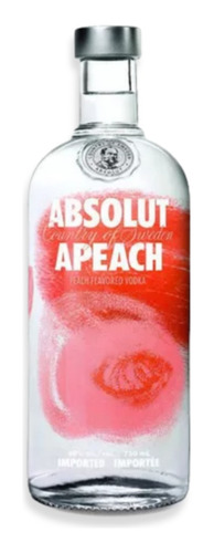 Absolut Vodka Apeach Flavored Imported 750ml