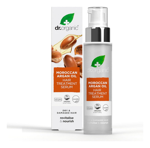 Dr. Organic Moroccan Argan Oil Hair Treatment Serum, 100 Ml