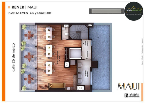 Imagen 5 de 24 de Maui - U704 | Venta Apartamento Monoambiente En Pocitos - Equipado - Amoblado - Piso Alto - Oportunidad De Inversión!