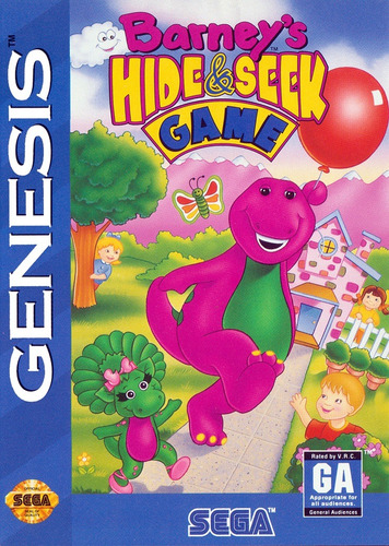 Jogo Barney's Hide And Seek Para Mega Drive Genesis Original (Recondicionado)