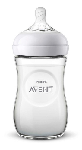 Mamadera Avent Natural Flamenco 260ml Tetina Flujo Lento 1m+