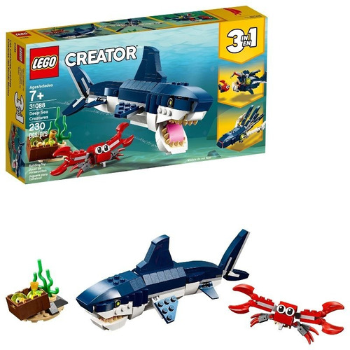 Kit Lego Creator 3en1 Criaturas Del Fondo Marino 31088 3+