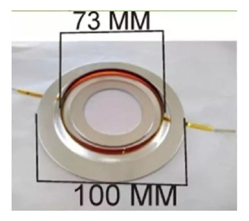 2 Diafragmas Para Tweeter Bala 3 Pulgadas Tw57 8 Ohms