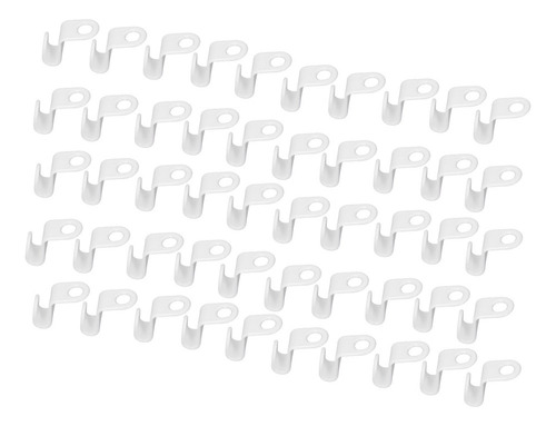 A Gancho De Conexión For Colgar, Grueso, Blanco, 50