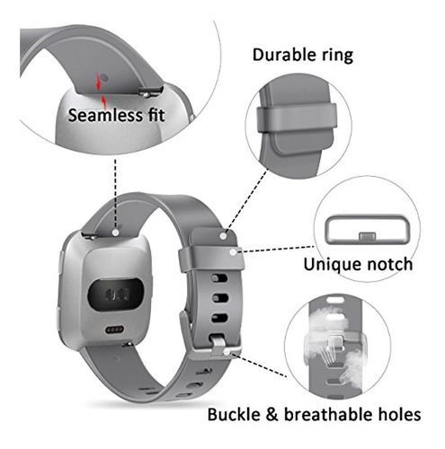 Wepro Bandas Compatibles Con Fitbit Versa / Fitbit Versa 2