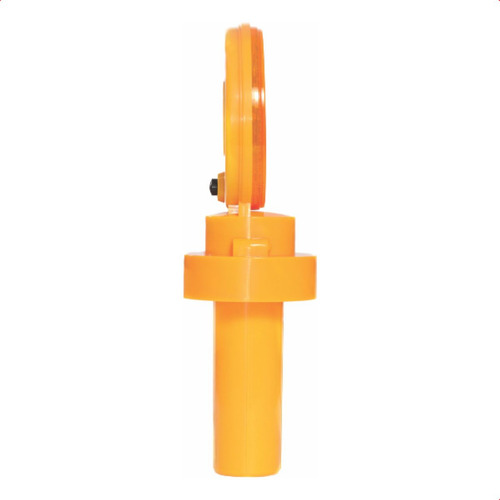 Sinalizador Viário Automático Luz Led Pilha Resistente Chuva Cor Amarelo
