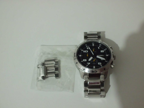 Relogio Pulso Masculino Original Fossil Aco Escovado Prata