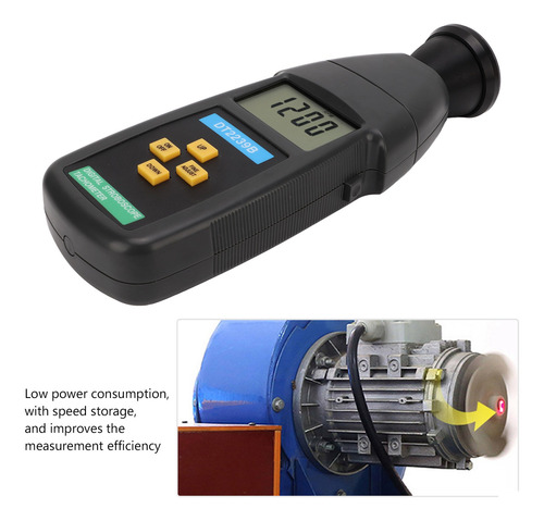 Tacómetro De Flash Portátil Dt2239b Lcd Estroboscopio Digita