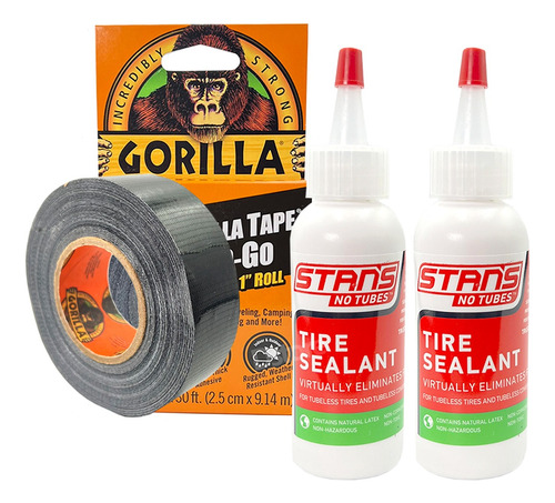 2 Liquido Sellante Stans Notubes + Cinta Gorilla Tubeless