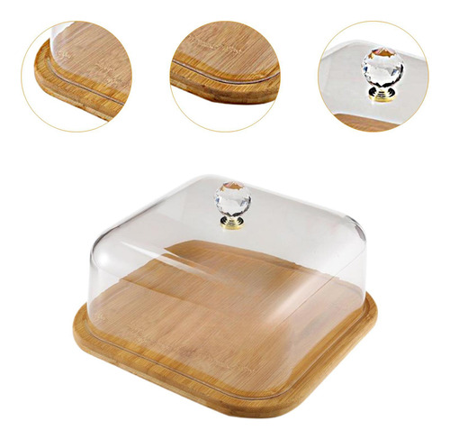Suporte Para Bolo Com Tampa Prato De Sobremesa Com Base