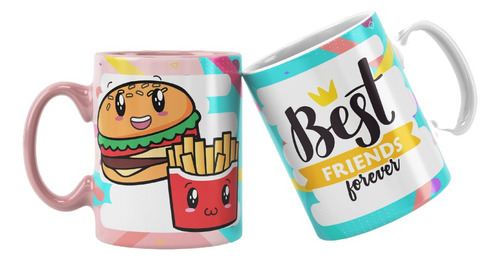 Taza Ceramica 11oz Best Friends Amigos Amistad Varios Modelo