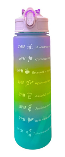 Botella De Agua 900ml Motivacional Deportiva Agua Diaria 
