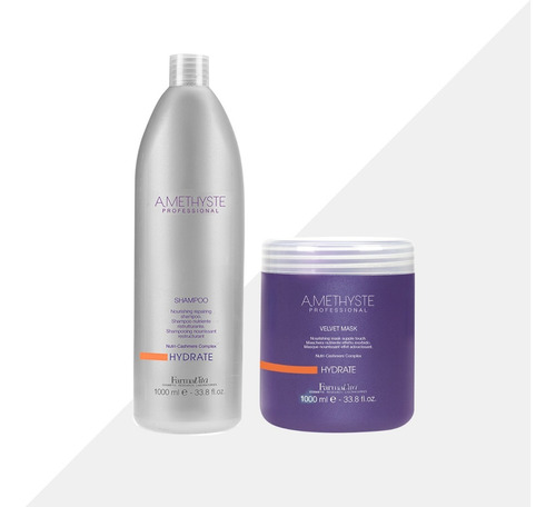 Shampoo Y Mascara Amethyste Hydrate De Litro - Farmavita