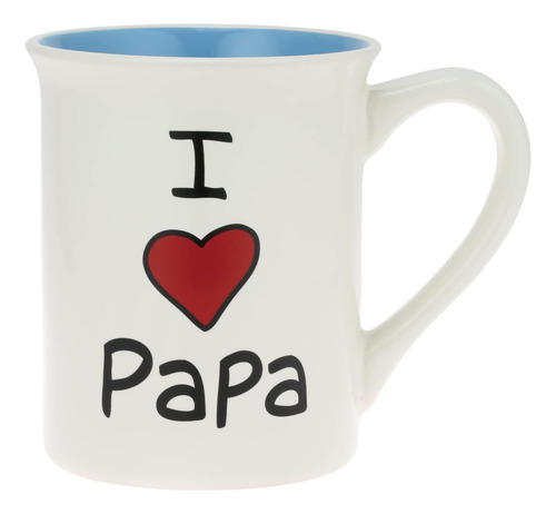 Enesco Our Name Is Mud I Heart Papa Grandfather Taza De Café