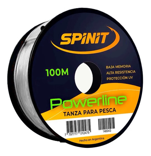 Tanza Nylon Monofilamento Spinit Powerline 0.30mm X 100mts