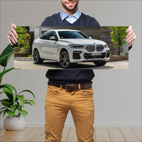 Cuadro 30x80cm Auto 2019 Bmw X6 M Sport Auto 830