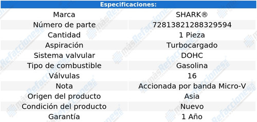 Bomba Agua Nissan Sentra L4 1.6l Turbo 17-20 Shark
