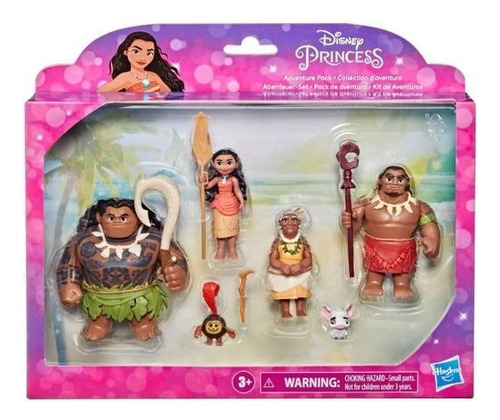Disney Princess - Moana Kit De Aventuras - 6 Figuras -hasbro